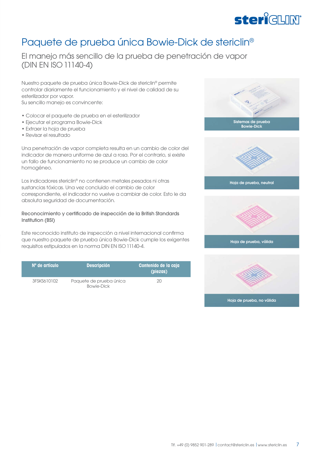 Vorschau stericlin® Catalogo de productos 2017 Seite 7